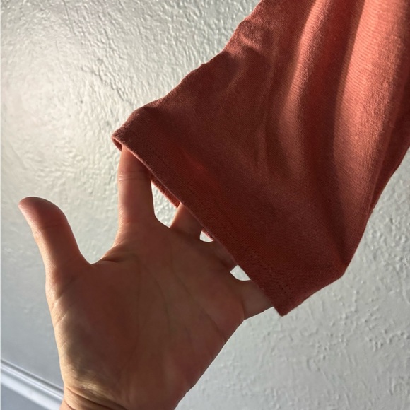 Pure Jill | Hemp Cotton Henley Tee | Rust | M 🍂👕 - Picture 8 of 9